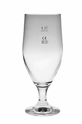 Pivný pohár Aviero 0,3 l na stopke cejch - 1