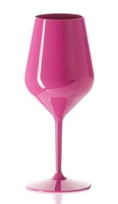 Nerozbitný pohár na víno Backstage ružový - 1