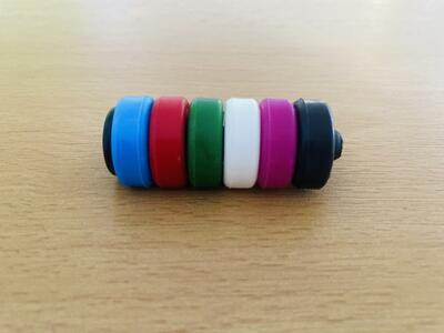 
Farebné rozlišovače pohárov - krúžky sada 6ks - 2