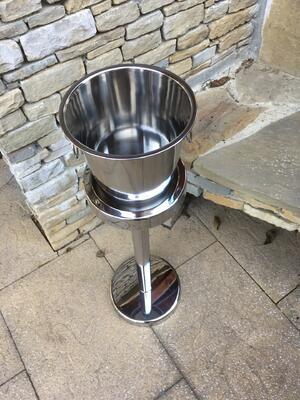Ice bucket with handles - stainless steel - 5